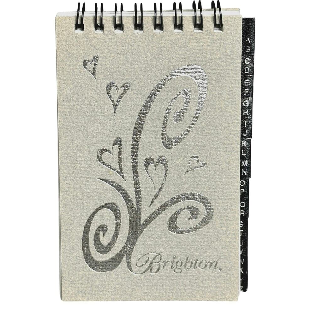 Vintage Brighton pocket address book 3x5 purse size NEW spiral notebook style